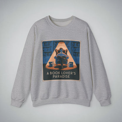 Book Lovers Crewneck Sweatshirt - A Cozy Paradise for Bibliophiles