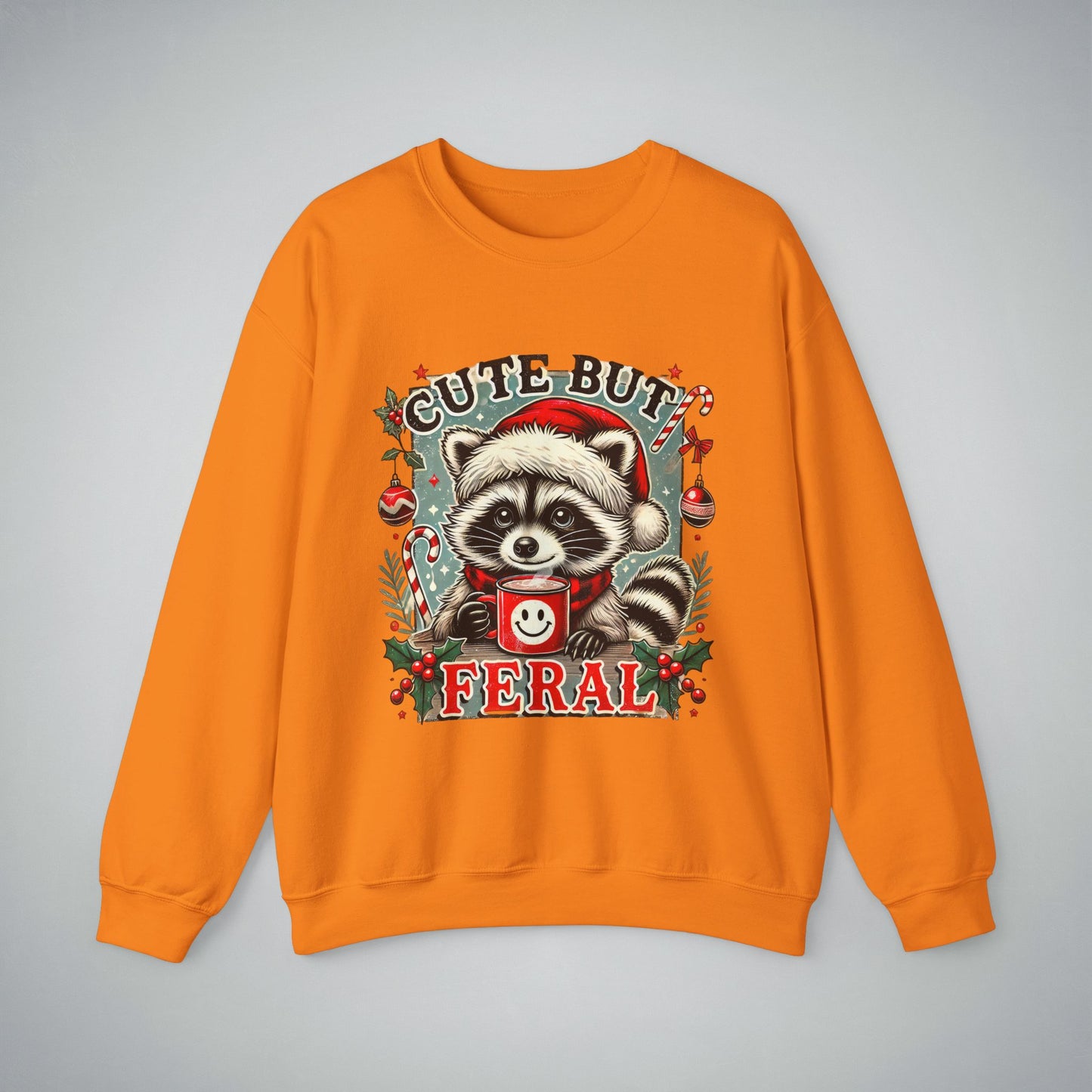 Crewneck Sweatshirt - Cute but Feral Design