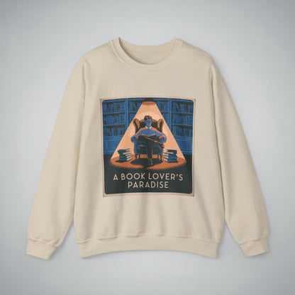 Book Lovers Crewneck Sweatshirt - A Cozy Paradise for Bibliophiles