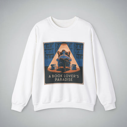 Book Lovers Crewneck Sweatshirt - A Cozy Paradise for Bibliophiles