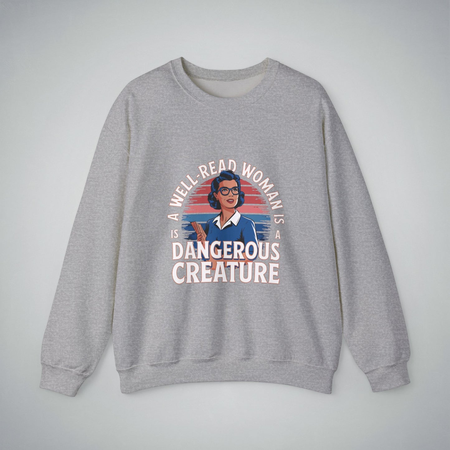 Crewneck Sweatshirt - Well Read Woman Design