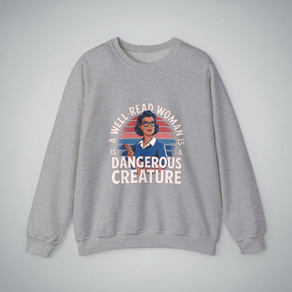 Crewneck Sweatshirt - Well Read Woman Design