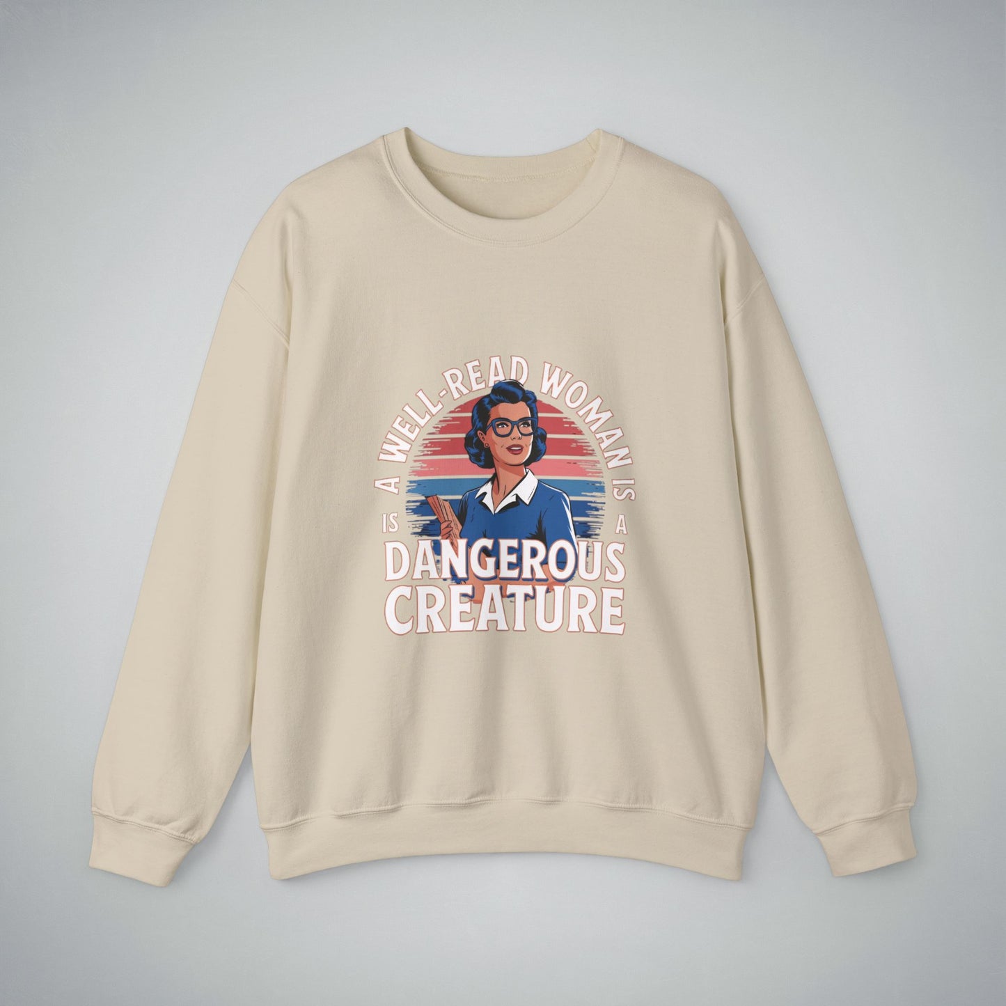 Crewneck Sweatshirt - Well Read Woman Design