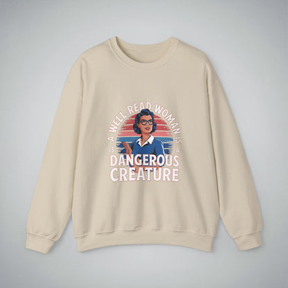 Crewneck Sweatshirt - Well Read Woman Design