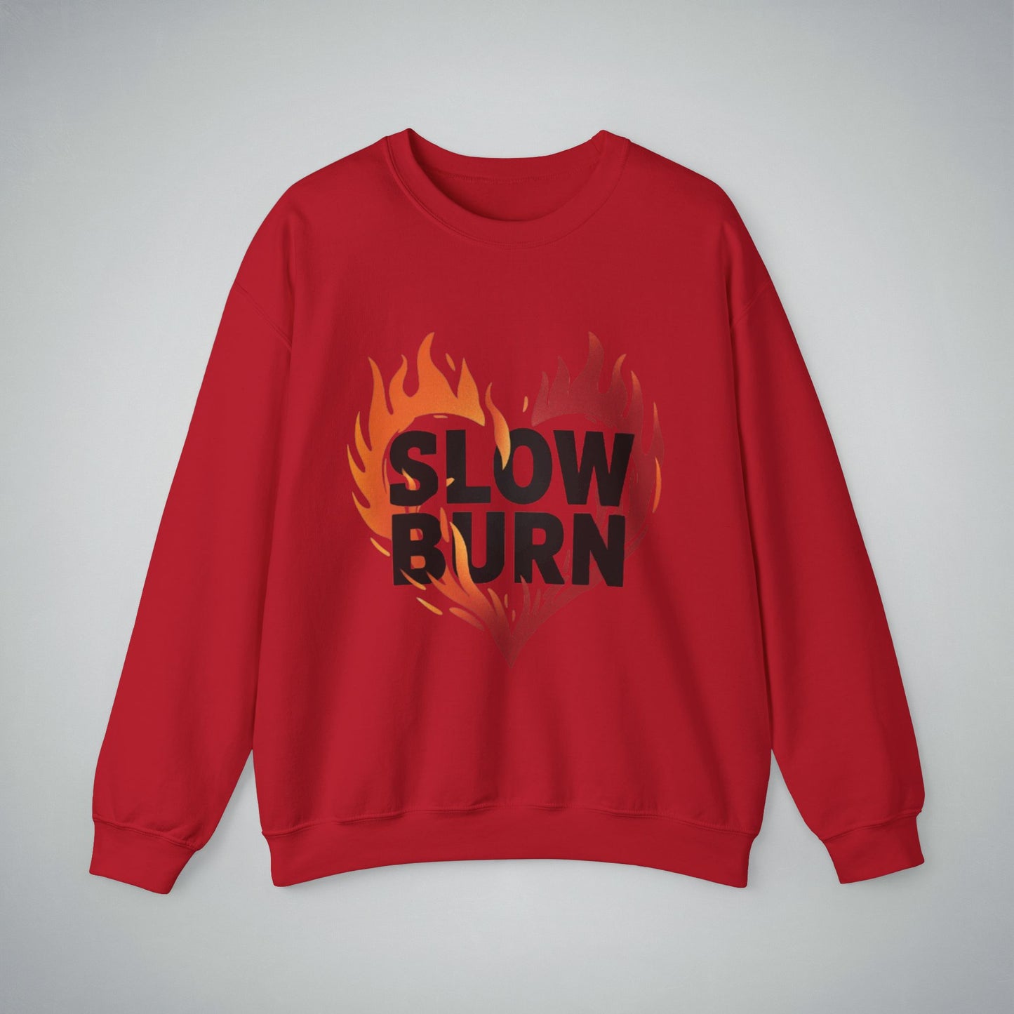 Crewneck Sweatshirt - Slow Burn Book Illustration Design