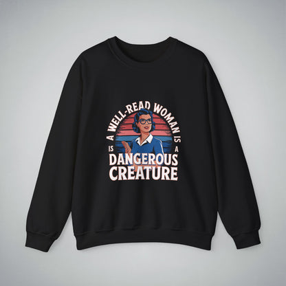 Crewneck Sweatshirt - Well Read Woman Design