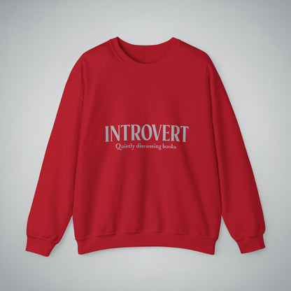 Bookworm Unisex Sweatshirt - Introvert Quietly Discussing Books