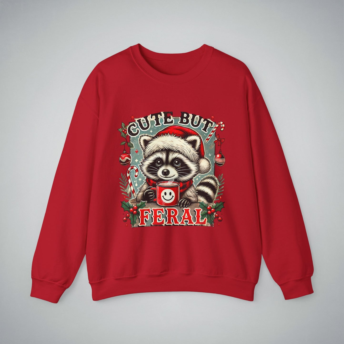 Crewneck Sweatshirt - Cute but Feral Design