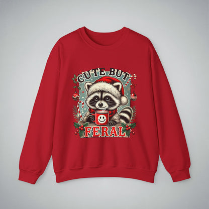 Crewneck Sweatshirt - Cute but Feral Design