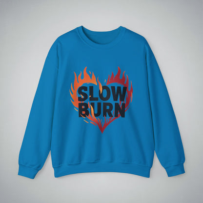 Crewneck Sweatshirt - Slow Burn Book Illustration Design