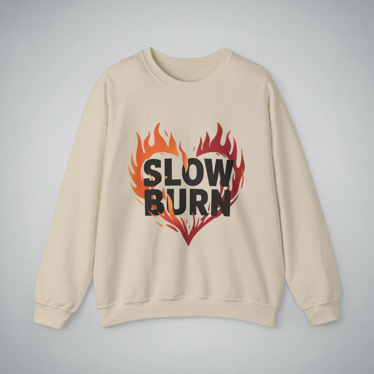 Crewneck Sweatshirt - Slow Burn Book Illustration Design