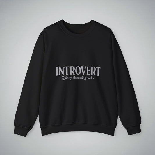 Bookworm Unisex Sweatshirt - Introvert Quietly Discussing Books