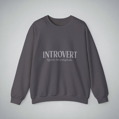 Bookworm Unisex Sweatshirt - Introvert Quietly Discussing Books