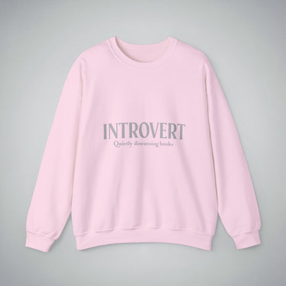 Bookworm Unisex Sweatshirt - Introvert Quietly Discussing Books