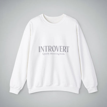 Bookworm Unisex Sweatshirt - Introvert Quietly Discussing Books