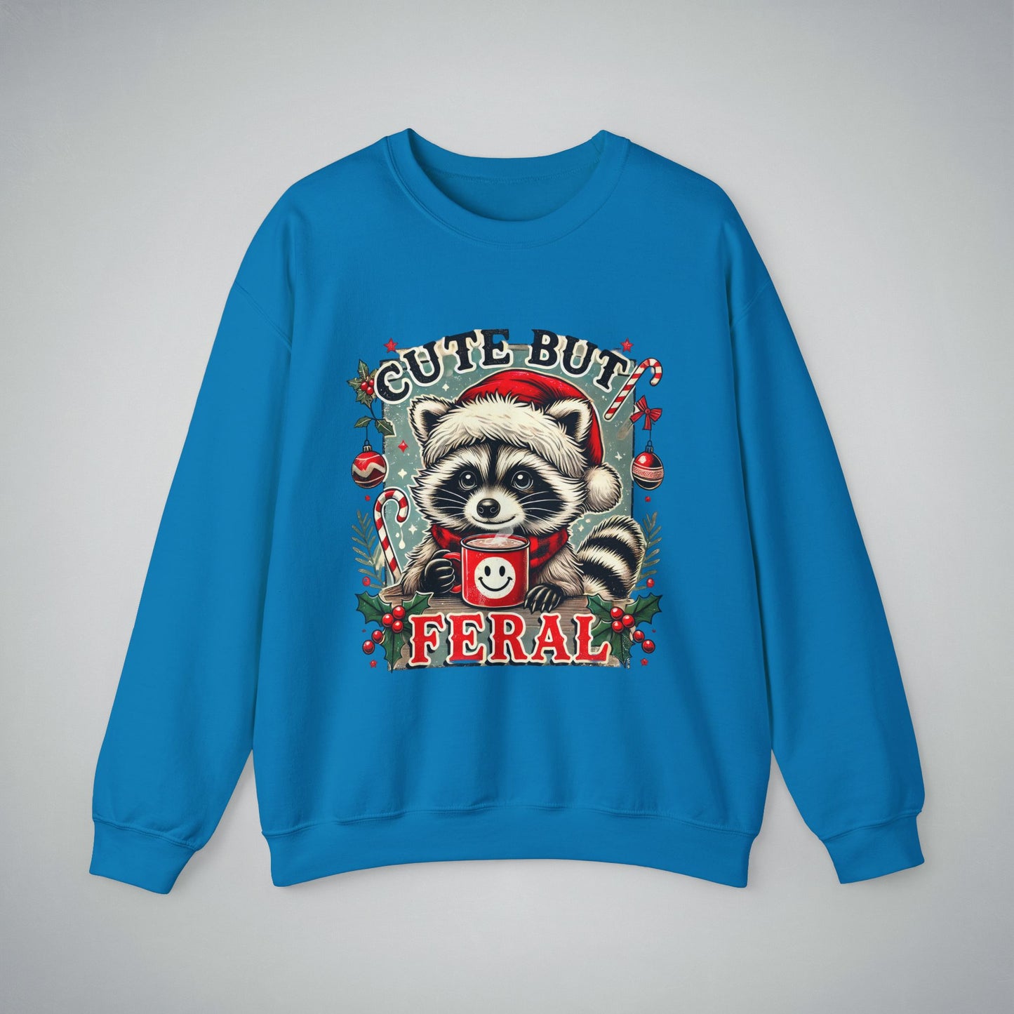 Crewneck Sweatshirt - Cute but Feral Design