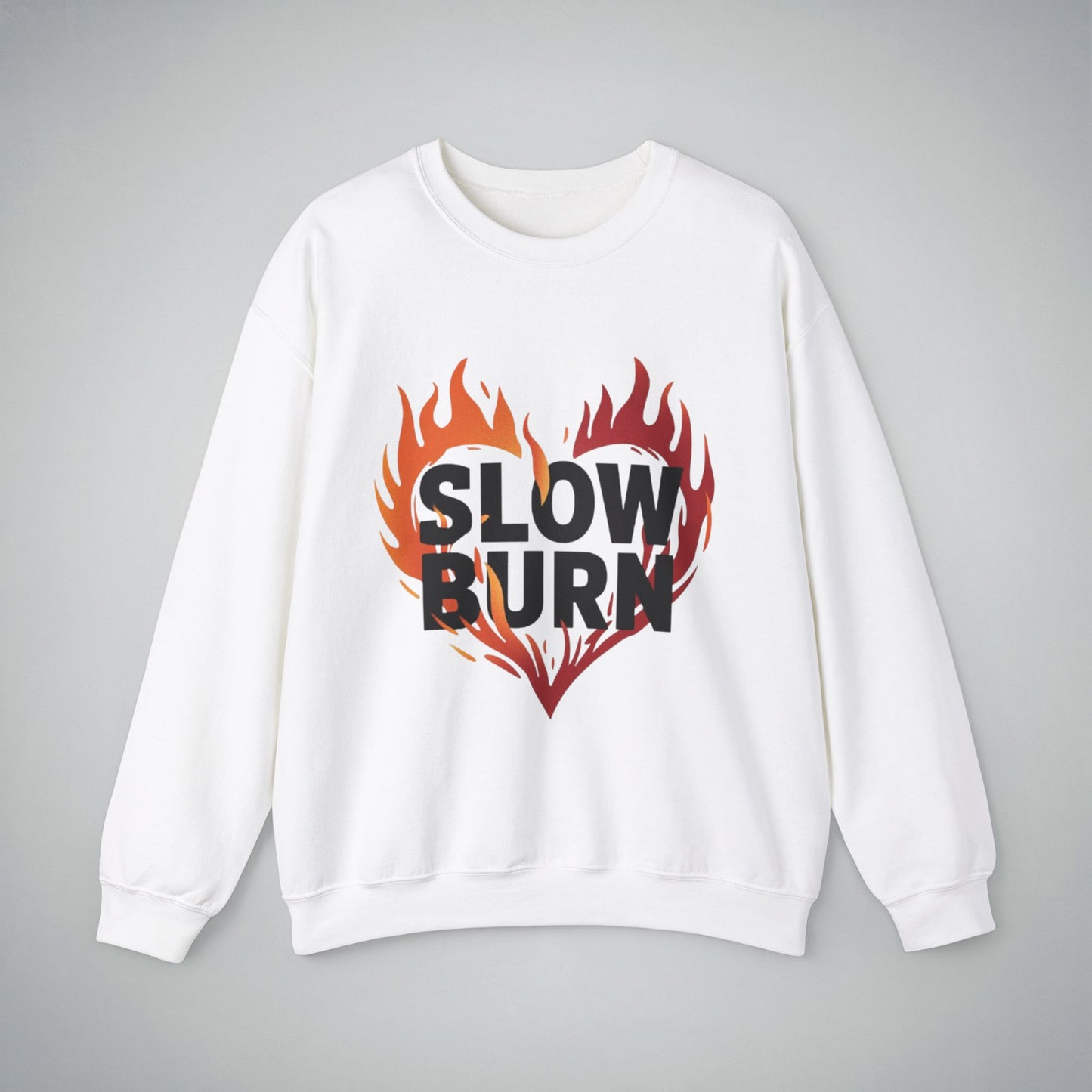 Crewneck Sweatshirt - Slow Burn Book Illustration Design