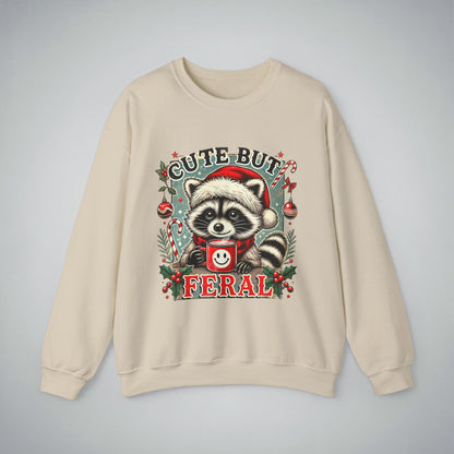 Crewneck Sweatshirt - Cute but Feral Design