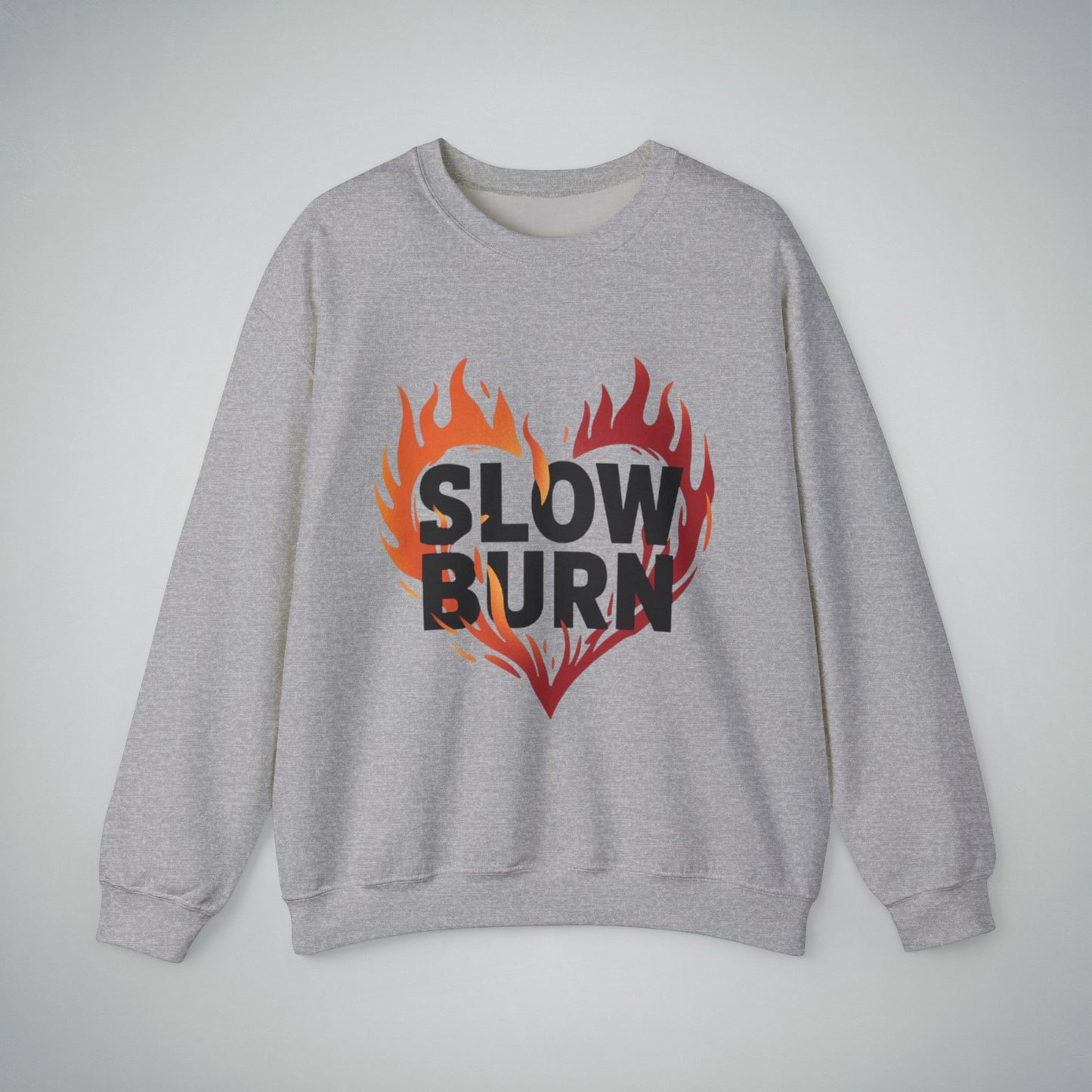 Crewneck Sweatshirt - Slow Burn Book Illustration Design